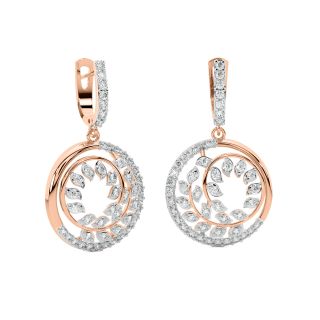 Michal Round Diamond Earrings